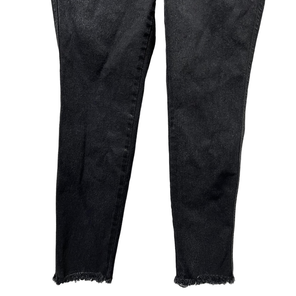 WE The Free Womens Black High Rise Coated Shimmer Denim Skinny Jeans 32 - Picture 10 of 13